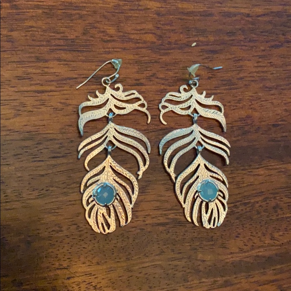 Kendra Scott Feather Earrings